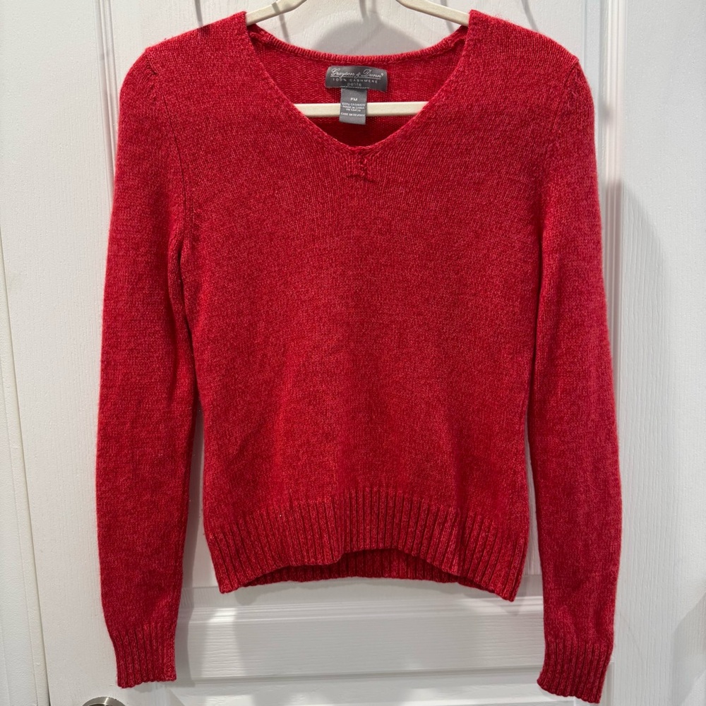 Sunset Pink 100% Cashmere Sweater